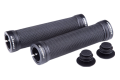 Ручки руля FireEye Stripper No.2 140 мм чорний з чорними замками Ручки руля FireEye Stripper No.2 140 мм чорний з чорними замками