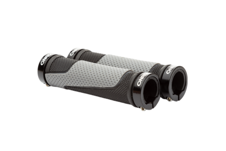 Ручки руля ONRIDE DualGrip, два замки, чорні/сірі