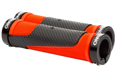 Ручки руля ONRIDE DualGrip, два замки, чорні/червоні