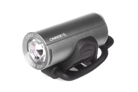 Велосипедна фара ONRIDE Cub сріблястий (200 Люмен, 700 mAh)