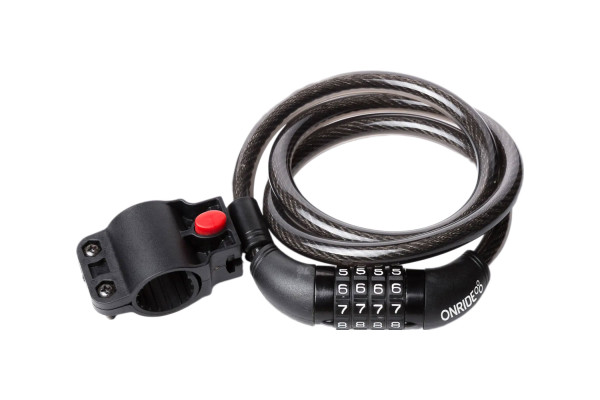 Замок ONRIDE Enigma 30 спіральний кодовий з кріпленням , DR6029