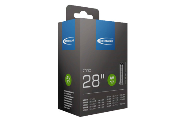 Камера Schwalbe AV17 700x28/45C(ETRTO 28/47-622) ніпель AV 40мм Камера Schwalbe AV17 700x28/45C(ETRTO 28/47-622) ніпель AV 40мм