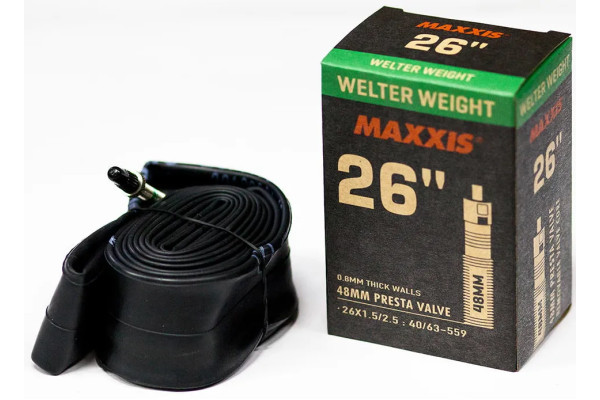 Камера Maxxis WELTER WEIGHT 26X1.50/2.50 Ніпель - Presta 48mm Камера Maxxis WELTER WEIGHT 26X1.50/2.50 Ніпель - Presta 48mm