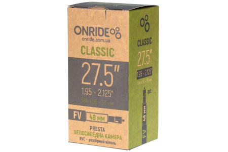 Камера ONRIDE Classic 27.5"x1.95-2.125" FV 48 RVC - розбірний ніпель