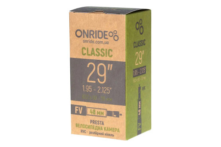 Камера ONRIDE Classic 29"x1.95-2.125" FV 48 RVC - розбірний ніпель