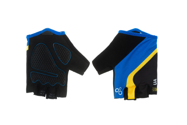 Рукавички з короткими пальцями ONRIDE Catch 20 , колір - BLACK/ BLUE/ YELLOW , розмір - XL Рукавички з короткими пальцями ONRIDE Catch 20 , колір - BLACK/ BLUE/ YELLOW , розмір - XL