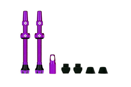 Вентилі для безкамерних коліс MUC-OFF TUBELESS V2 60mm фіолетовій