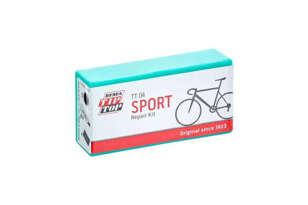 Велоаптечка TipTop TT-04 SPORT в комплекті: 5 латок, 1 наждак, 1 клей
